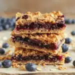 blueberry oatmeal bars - featured image