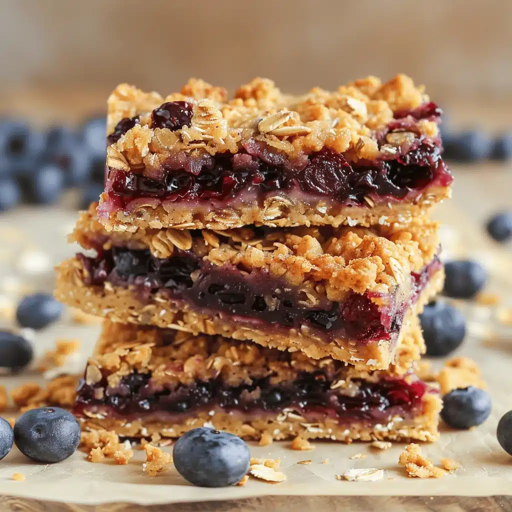 blueberry oatmeal bars - featured image