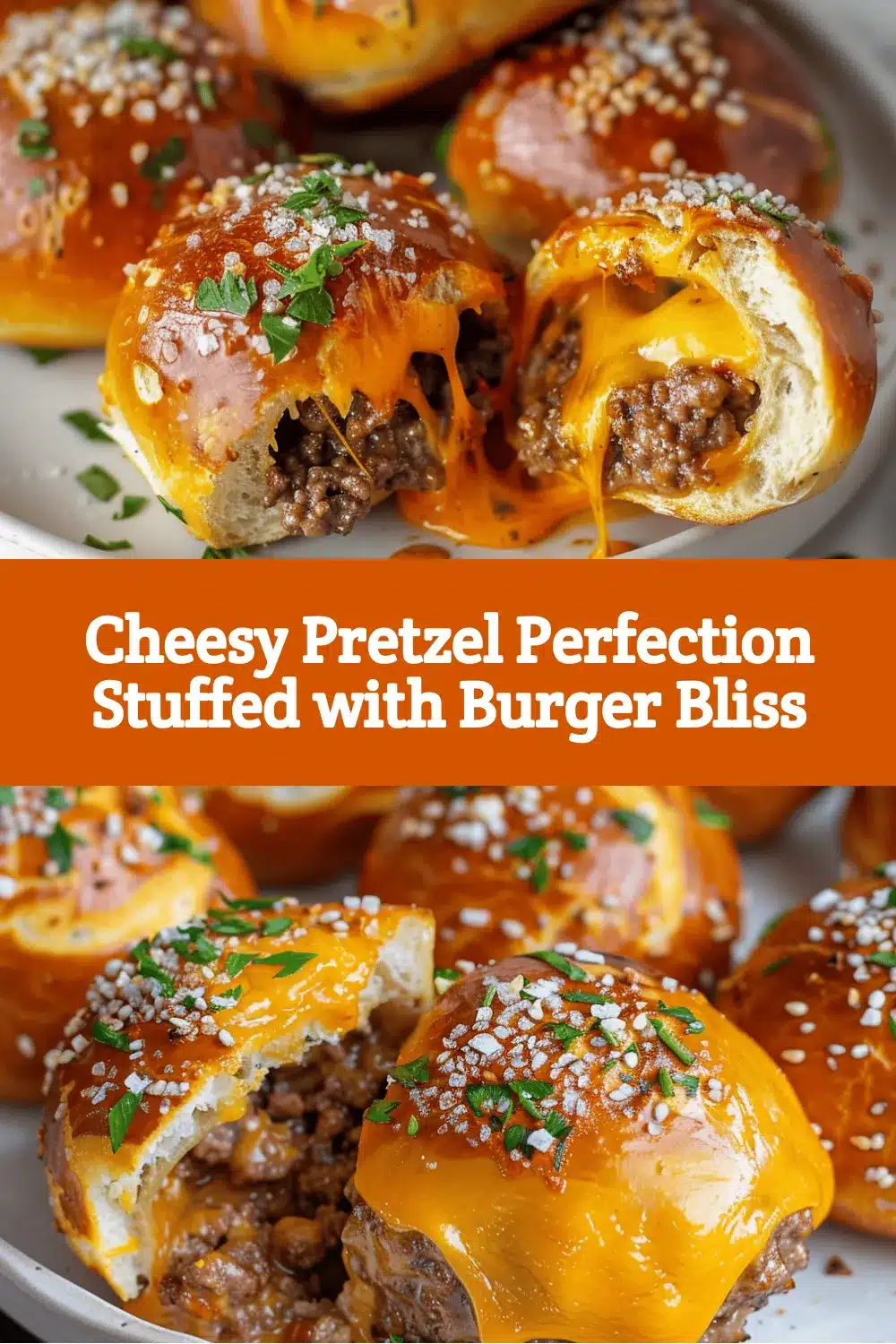Cheeseburger Pretzel Bombs recipe