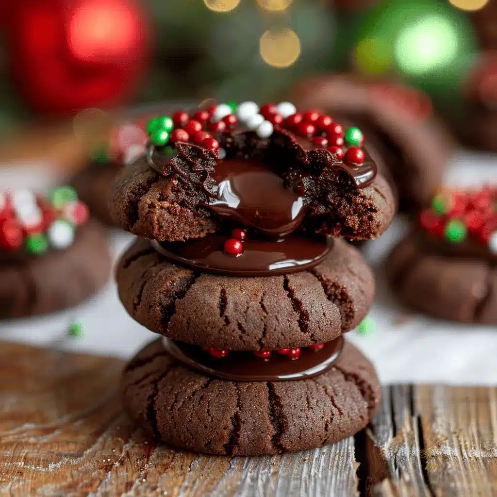 Chocolate Thumbprint Cookies preparation steps