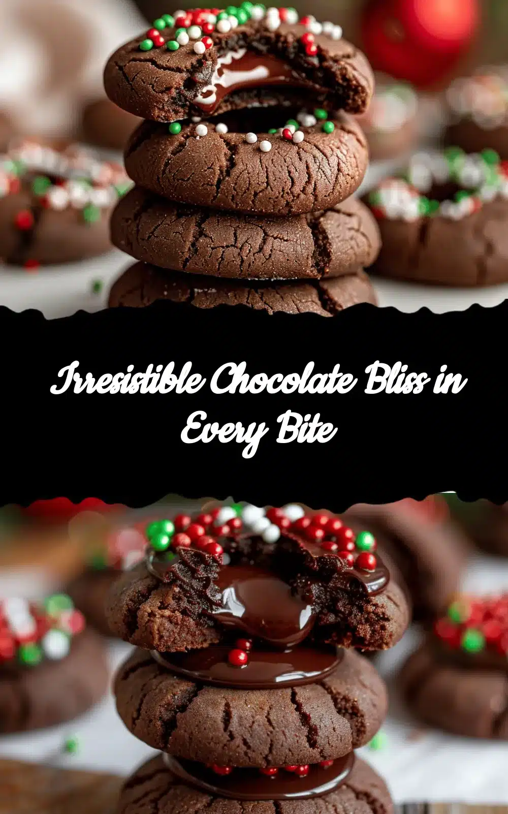 Chocolate Thumbprint Cookies recipe