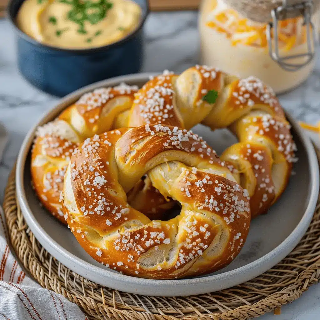 homemade soft pretzels - featured image