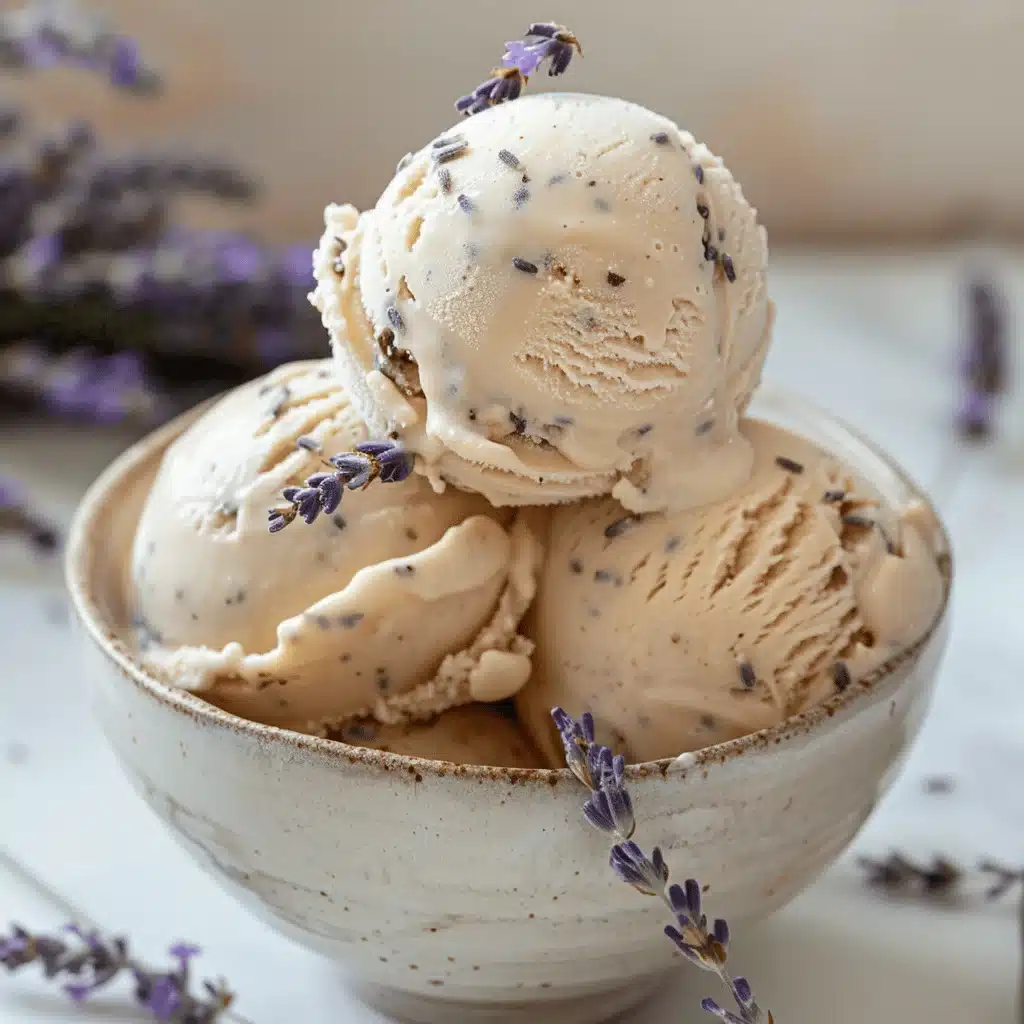 honey lavender ice cream - featured image