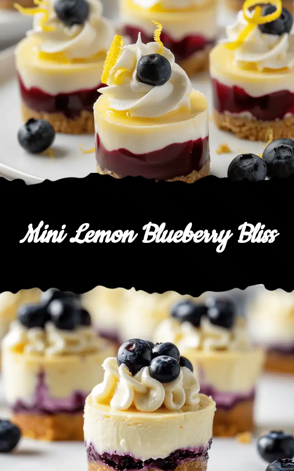 mini lemon blueberry cheesecakes recipe