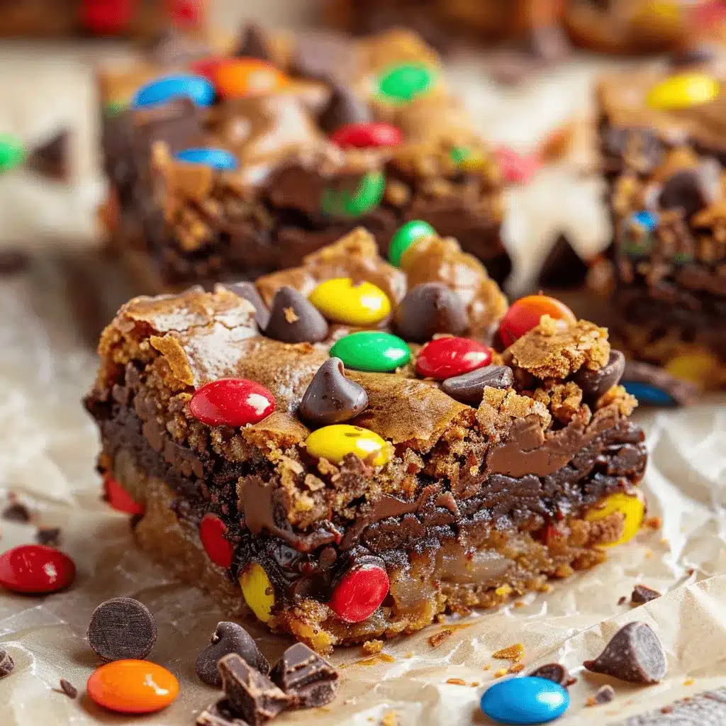Monster Cookie Brownies preparation steps