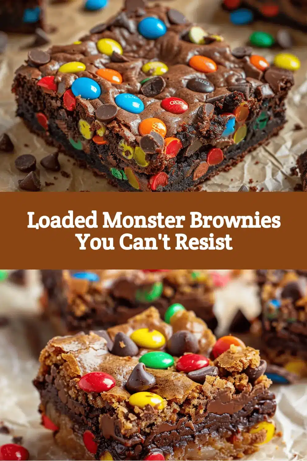 Monster Cookie Brownies recipe