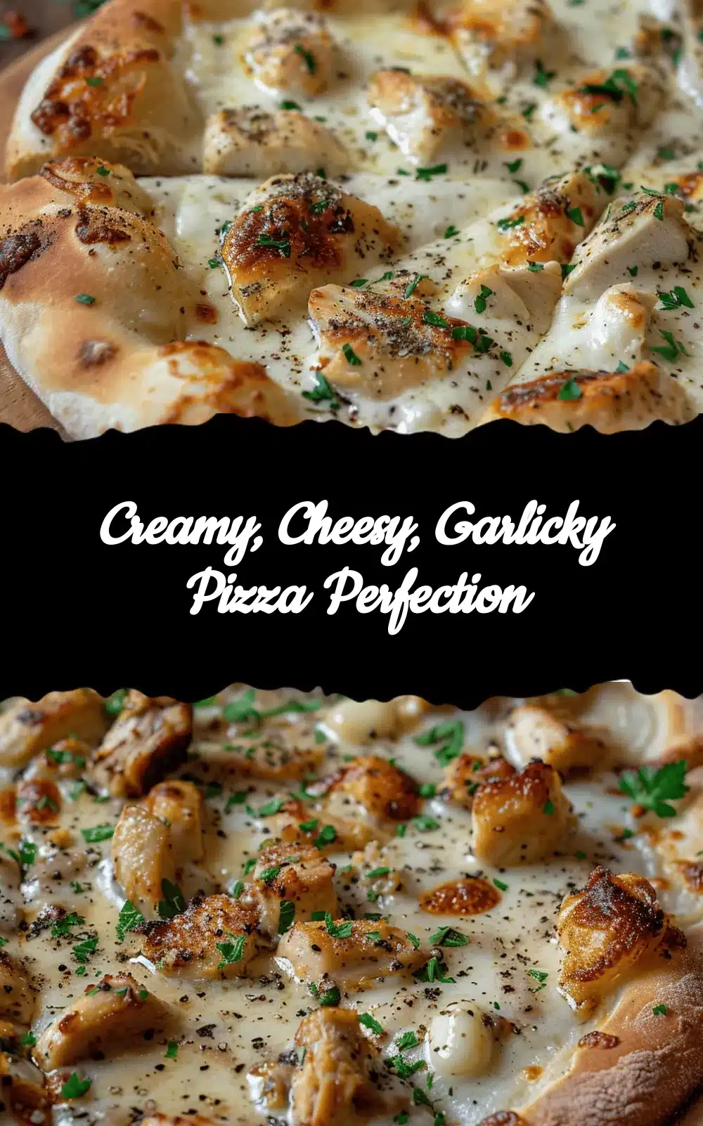 roasted garlic white chicken pizza recipe