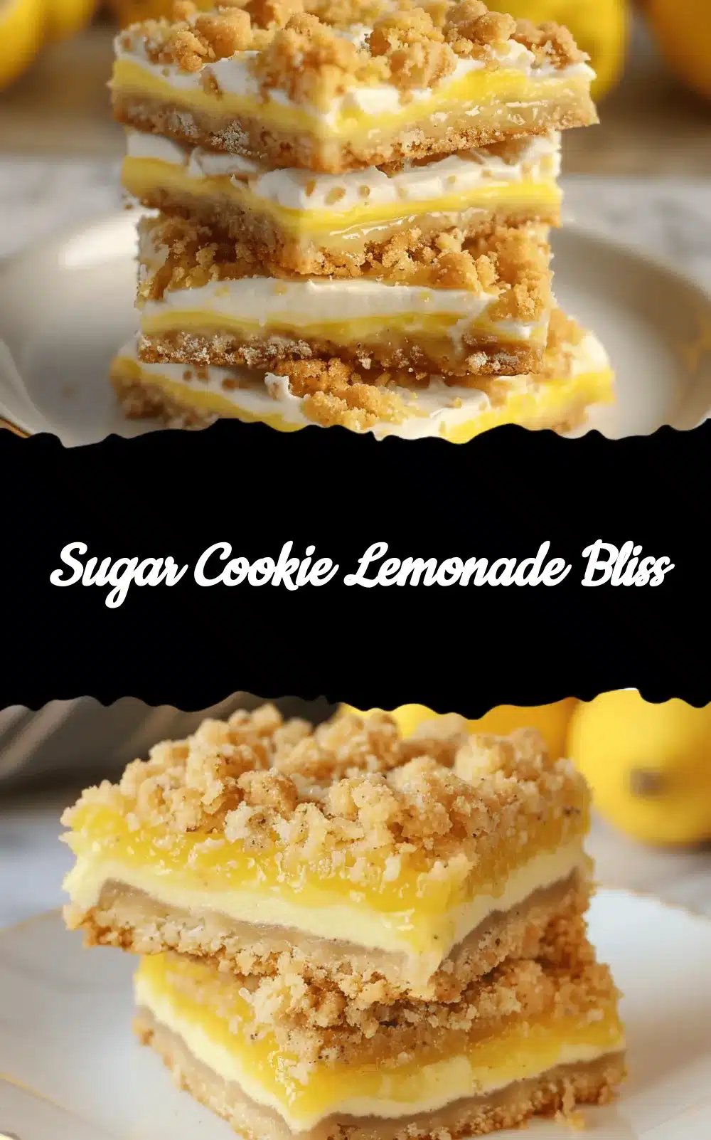 Sugar Cookie Lemonade Crumble Bars recipe