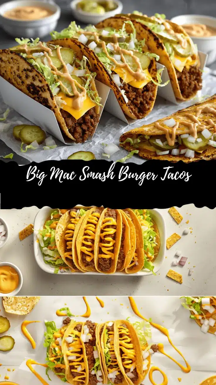 Big Mac Smash Burger Tacos recipe