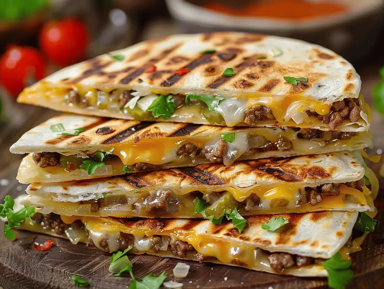 Big Mac Smashburger Quesadillas preparation steps