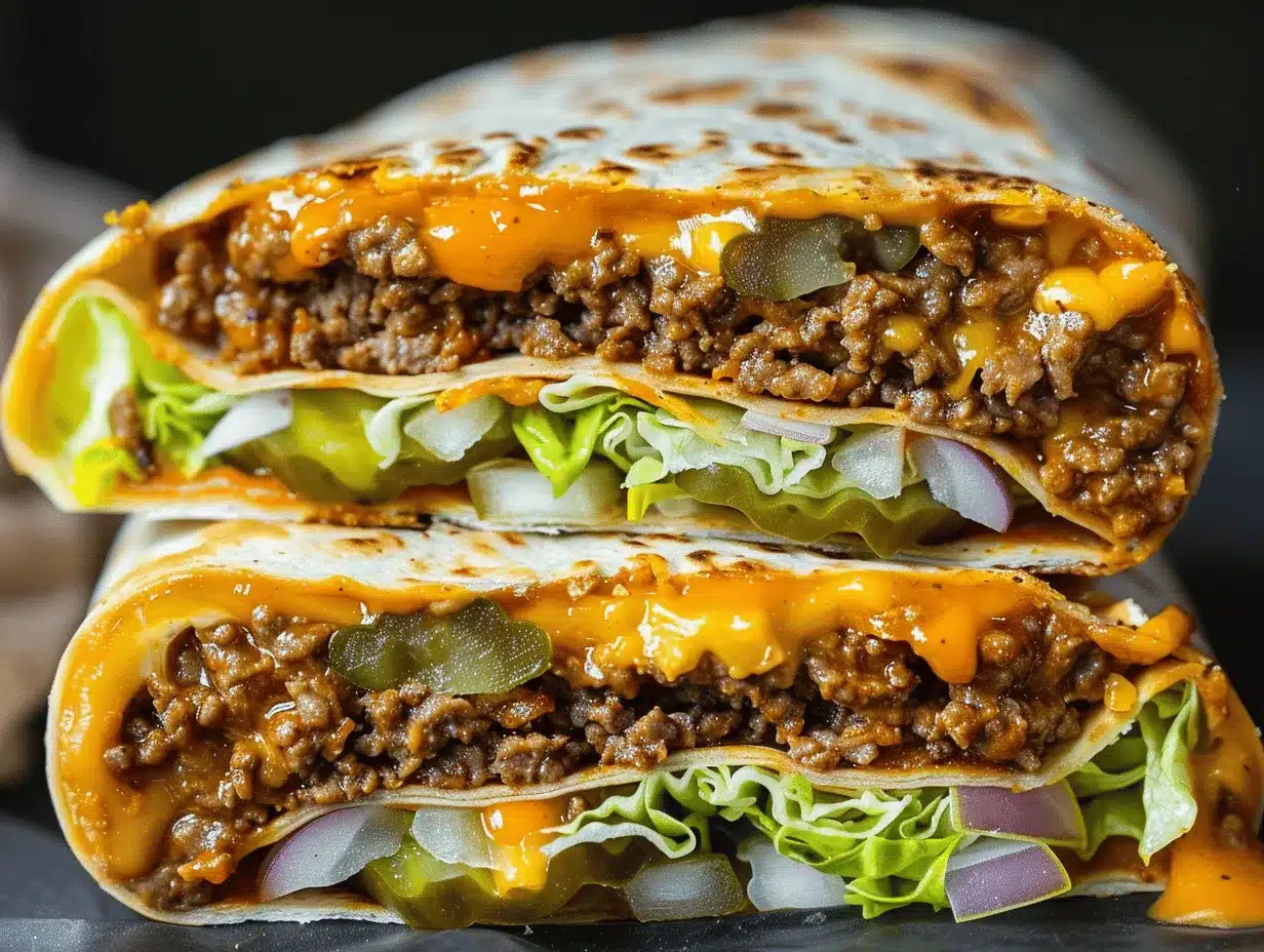 Big Mac wraps preparation steps