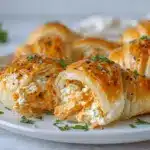 Buffalo Chicken Alfredo Stuffed Crescents - featured image
