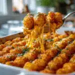 Buffalo chicken ranch tater tot casserole - featured image