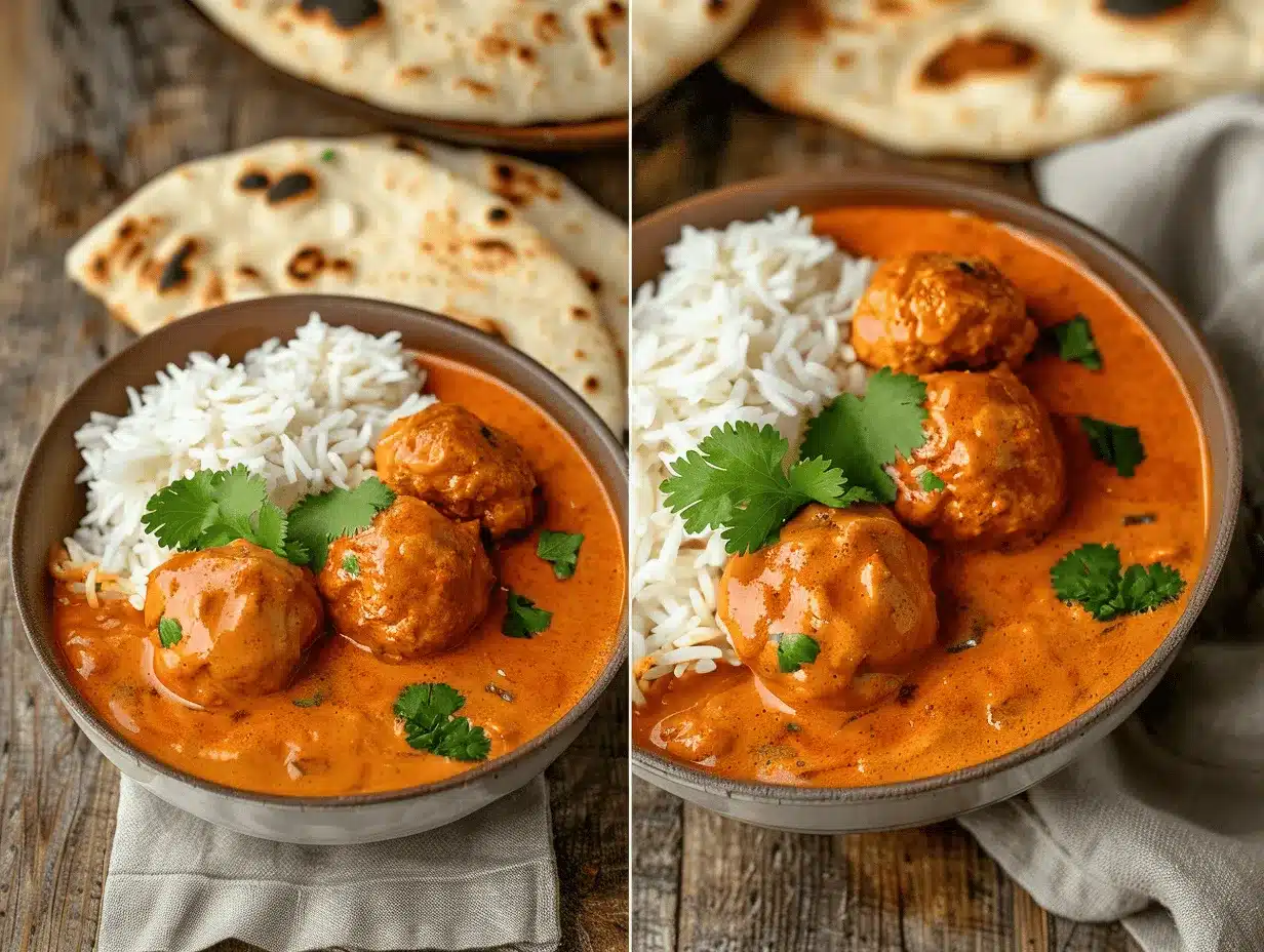 Butter Chicken Meatballs preparation steps