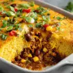 cheesy Tex-Mex cowboy cornbread casserole - featured image