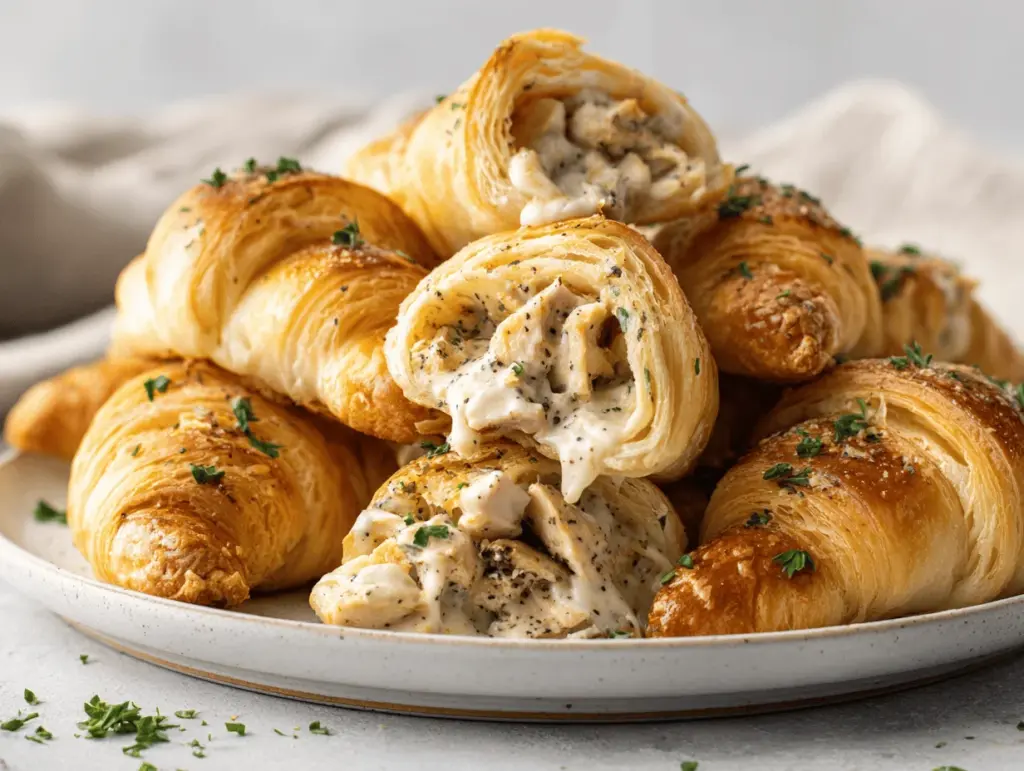 Chicken Alfredo stuffed crescents - featured image
