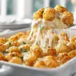 Chicken Alfredo Tater Tot Casserole - featured image