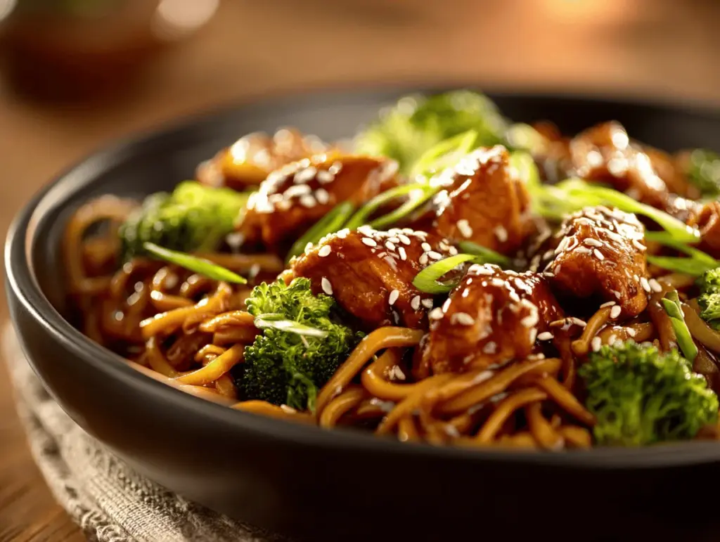 chicken teriyaki noodles - featured image