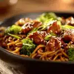 chicken teriyaki noodles - featured image