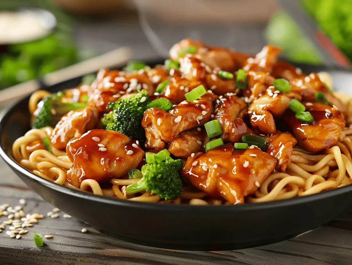chicken teriyaki noodles preparation steps