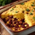 cowboy cornbread casserole - featured image