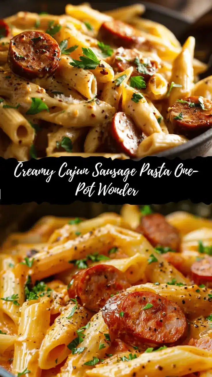 creamy Cajun sausage pasta recipe