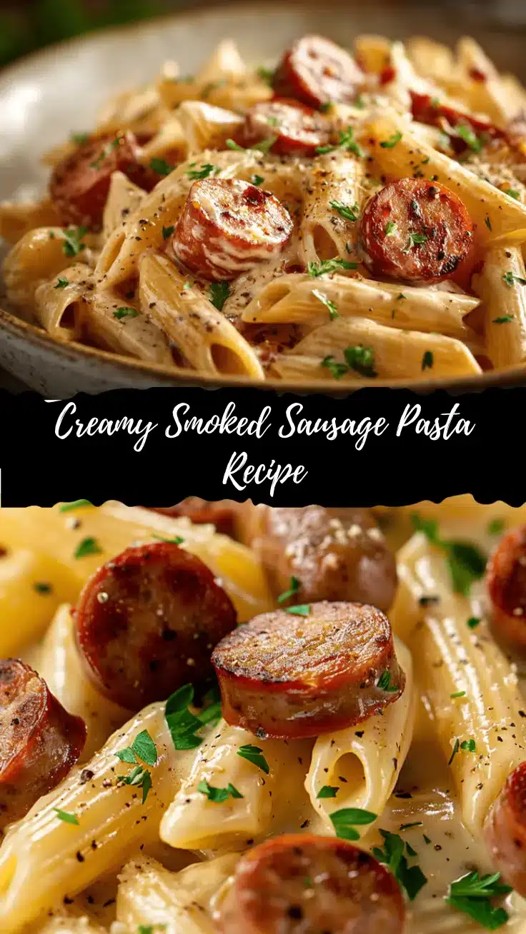 creamy smoked sausage pasta recipe