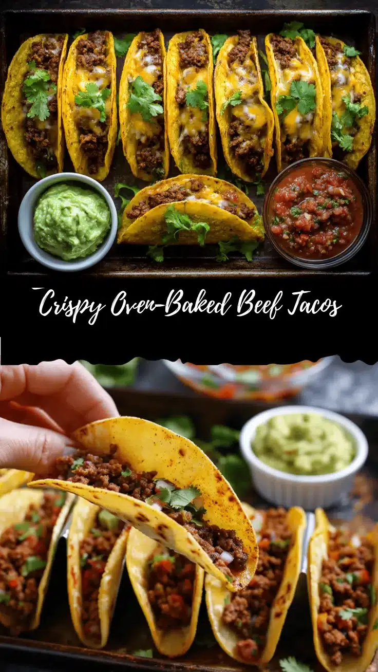 crispy baked ground beef tacos recipe