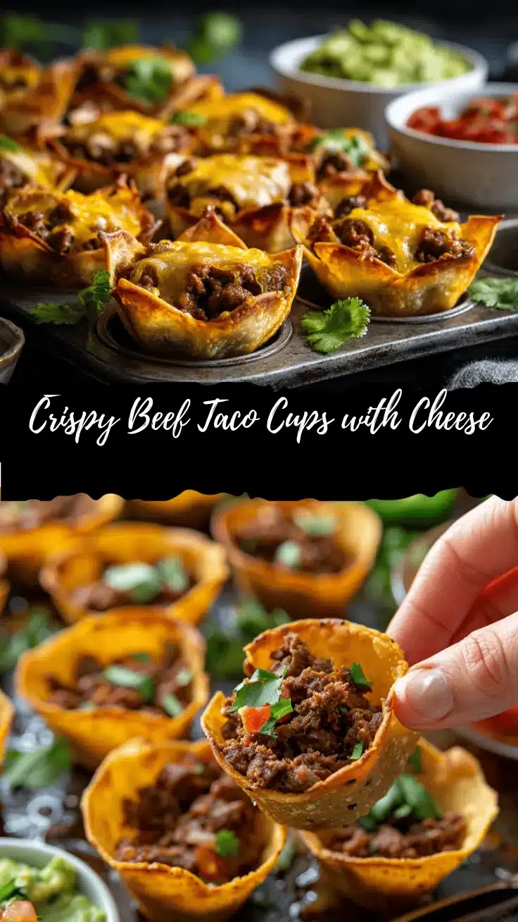 crispy baked taco cups recipe