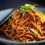 Dan Dan beef spaghetti - featured image
