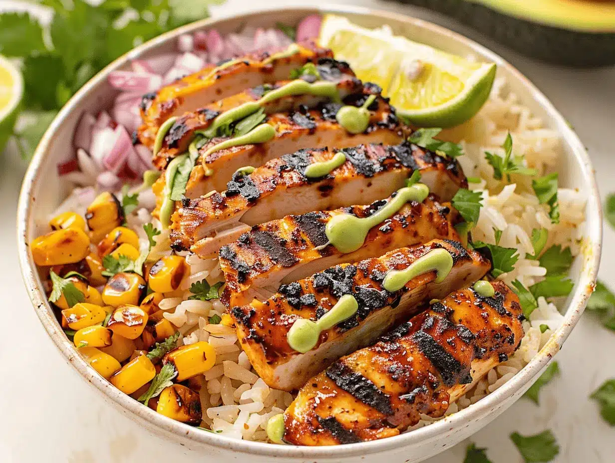 elote chicken rice bowls preparation steps