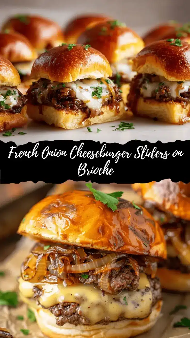 French onion cheeseburger sliders recipe