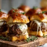 French onion meatball sliders - featured image