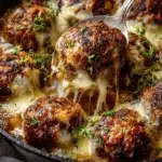 French Onion Meatballs - featured image