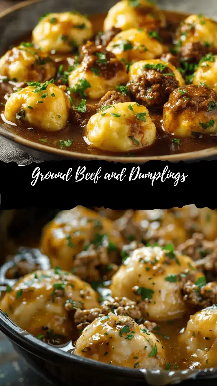 ground beef and dumplings recipe