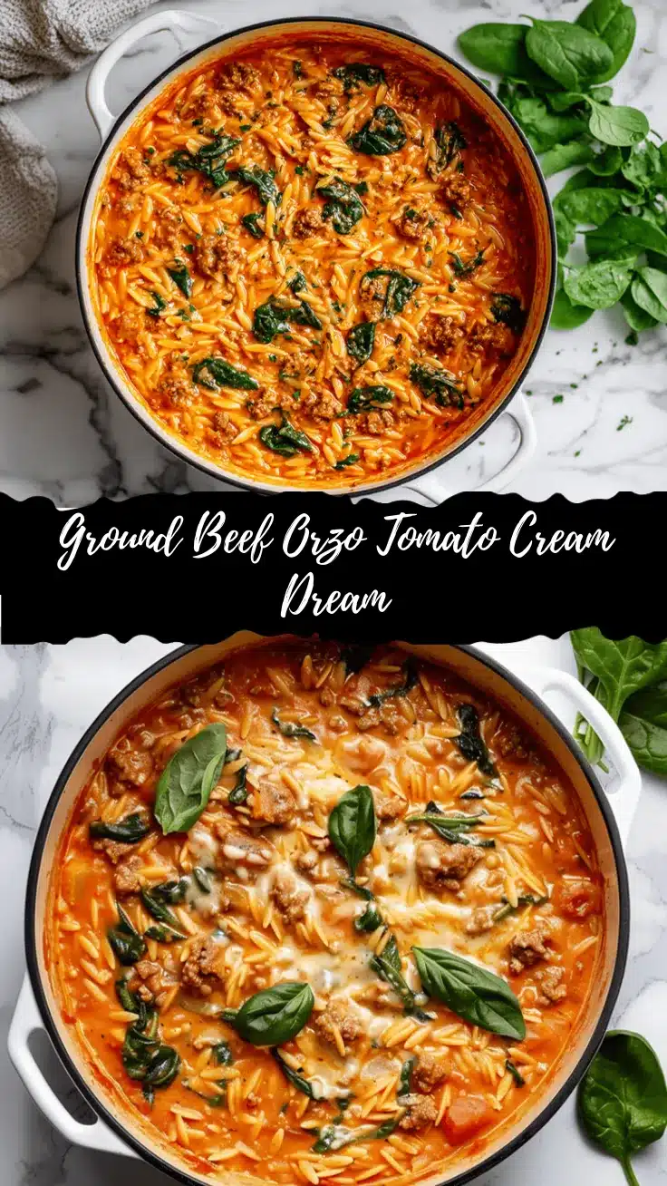 ground beef orzo recipe