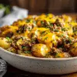 Loaded Cheesy Ground Beef and Potato Casserole - featured image