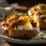 loaded shepherd’s pie twice baked potatoes - featured image