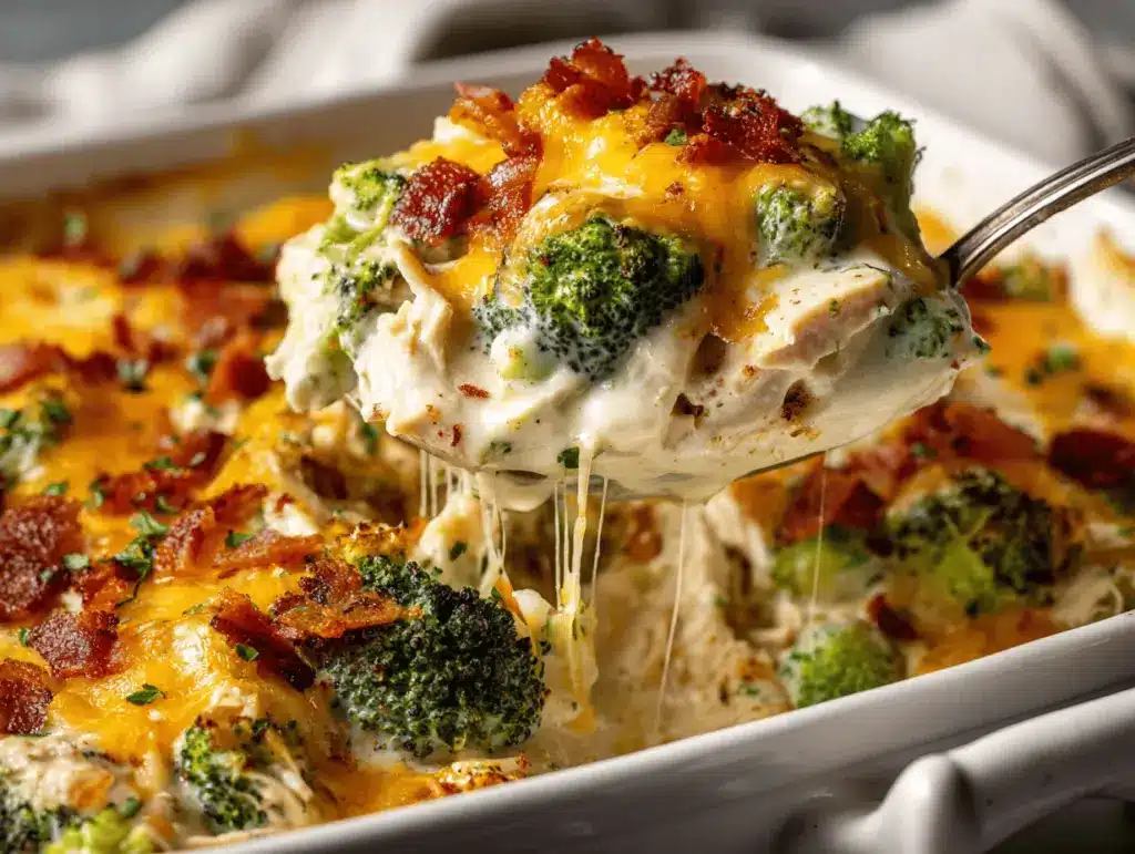 low carb chicken casserole - featured image