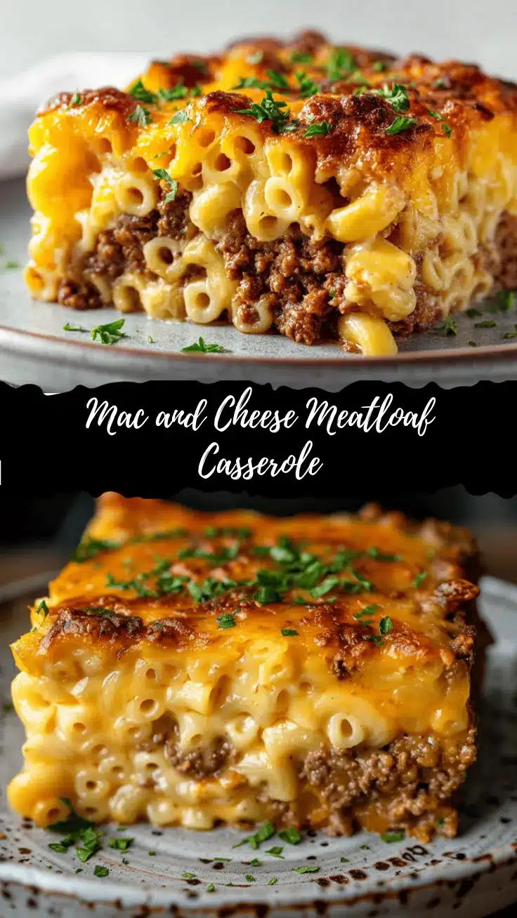 Mac and Cheese Meatloaf Casserole recipe