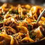 Mongolian ground beef pasta bake - featured image