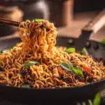 Mongolian ground beef ramen skillet - featured image