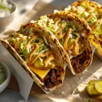 smash burger tacos - featured image