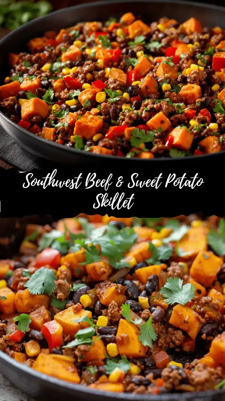 Southwest Beef and Sweet Potato Skillet recipe