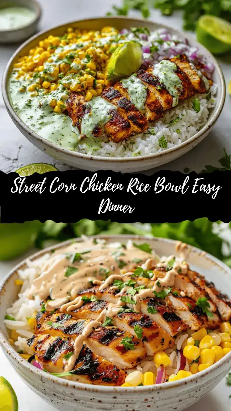 street corn chicken rice bowl recipe