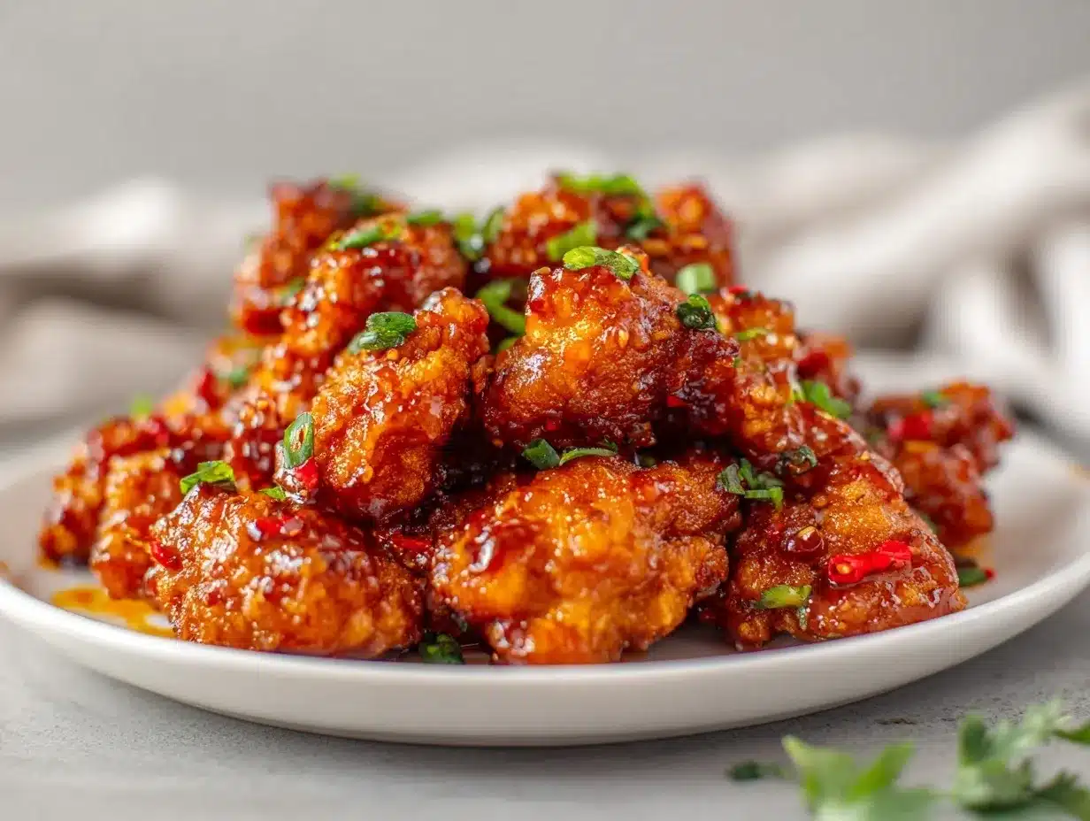 Asian sweet chili chicken preparation steps