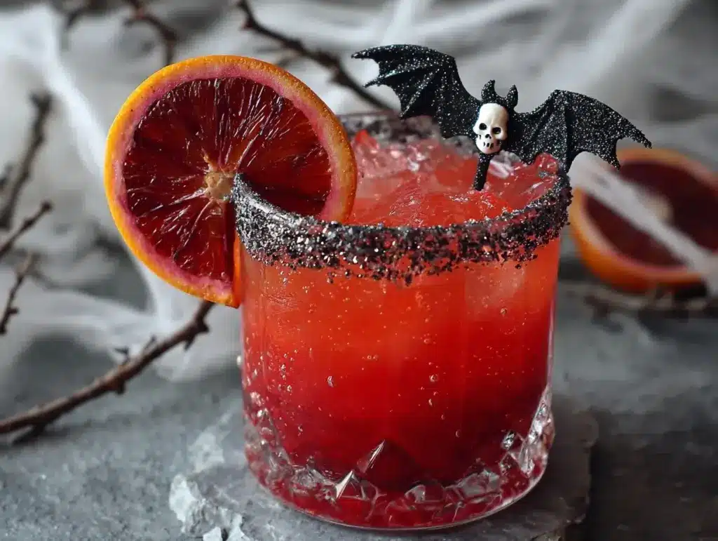 blood orange Halloween margarita - featured image