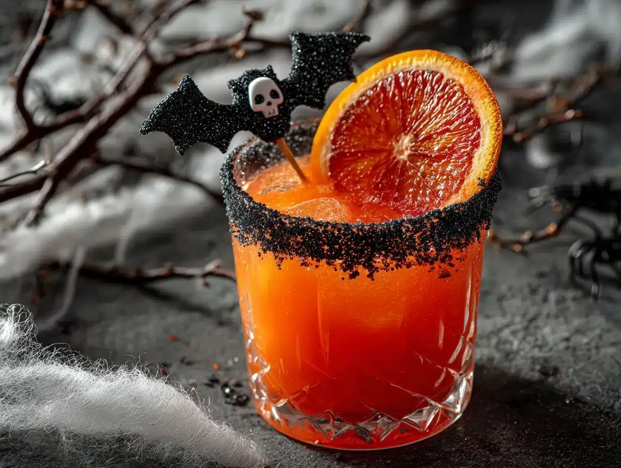 blood orange Halloween margarita preparation steps