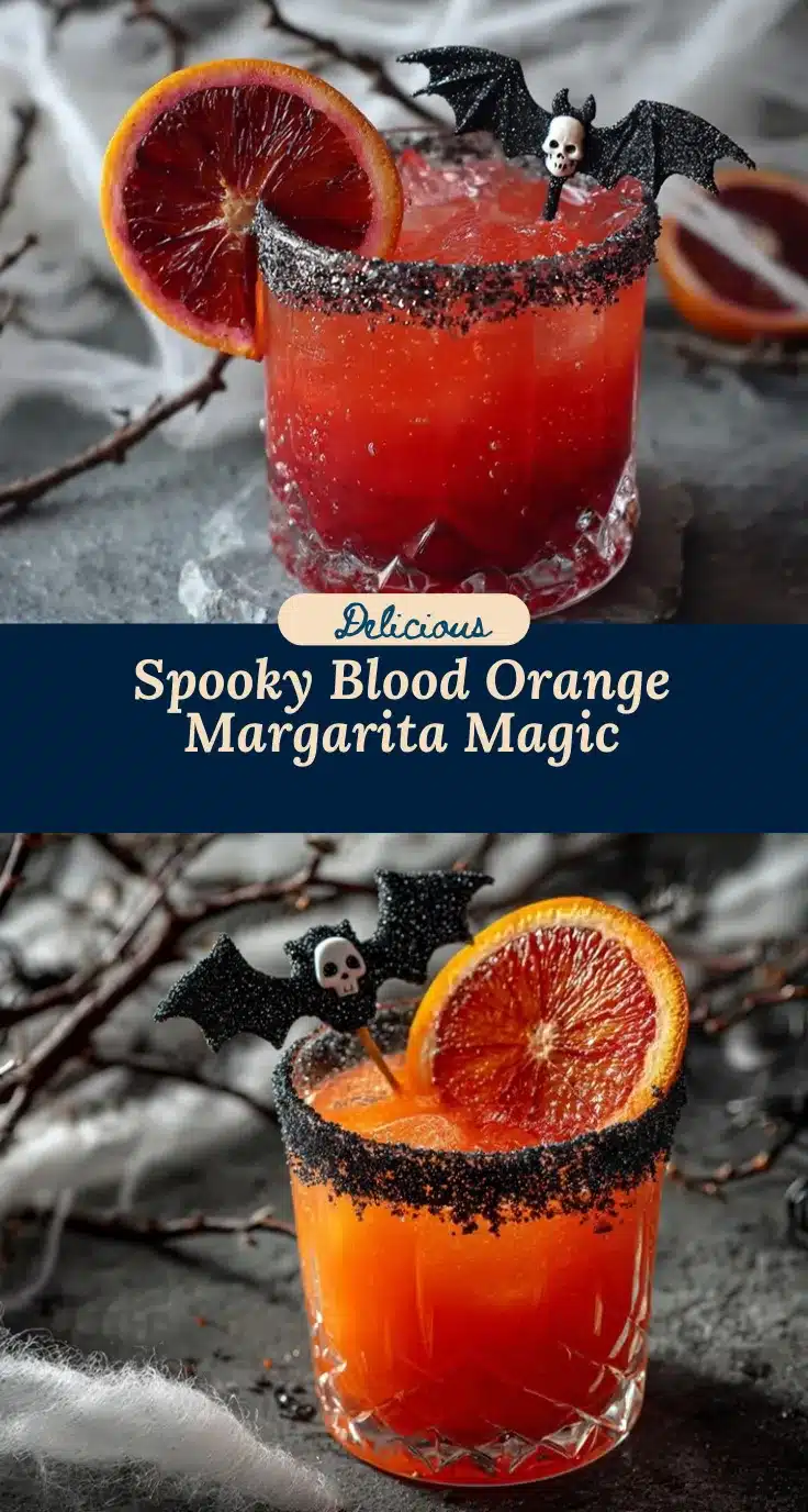 blood orange Halloween margarita recipe