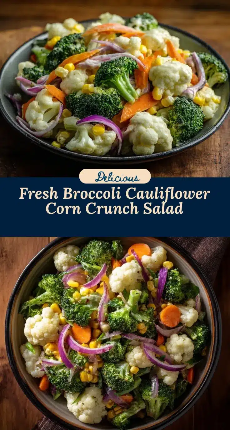 broccoli cauliflower corn salad recipe